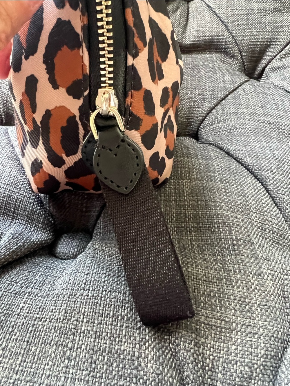 kate spade Leopard Print Cosmetic Pouch - Brown/Black - Picture 4 of 6